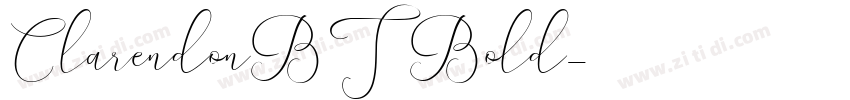 ClarendonBT Bold字体转换